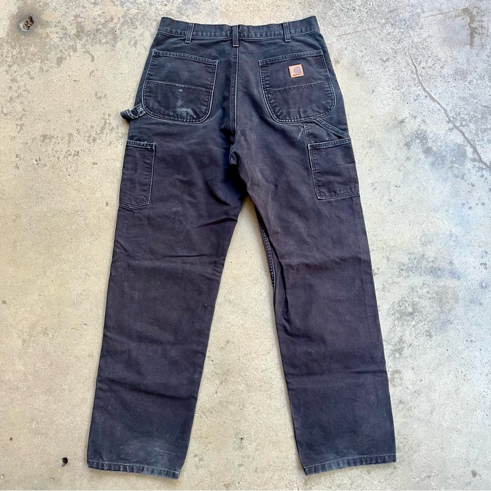 Carhartt Black Duck Canvas Carpenter Pants 32 - image 2